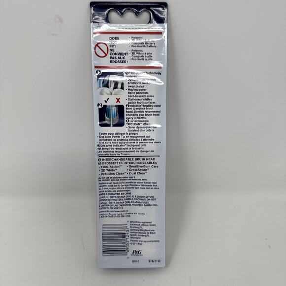 Oral-B Deep Sweep Replacement Brush Heads 2 Pack Sealed - Picture 3 of 3